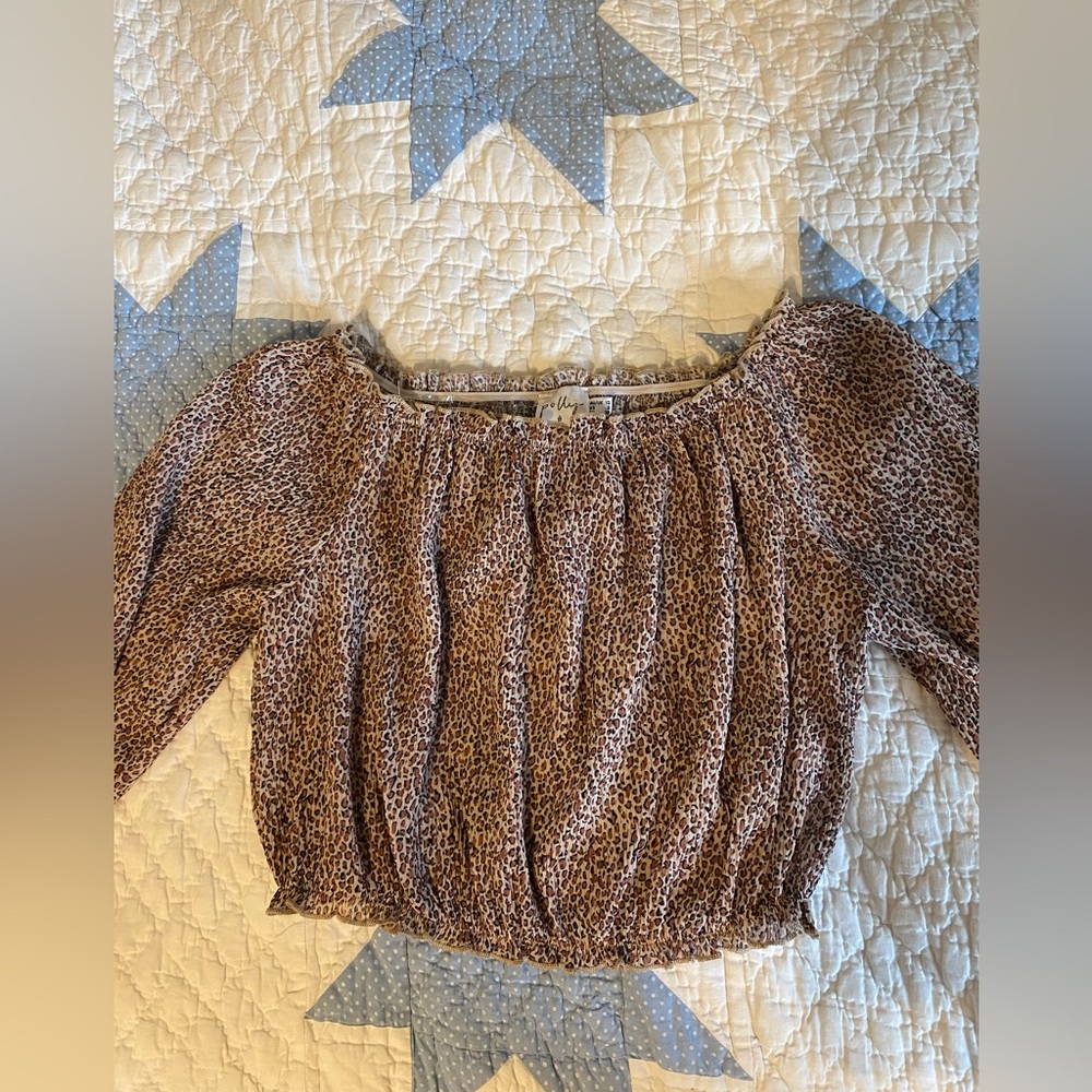 Princess Polly chetah print off the shoulder